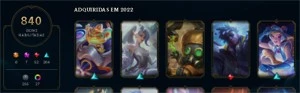 Conta league of Legend736 skins,Gold 4 - League of Legends LOL