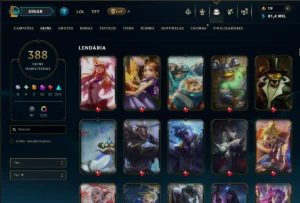 Conta League Of Legends Lvl 668 /// 388 Skins LOL