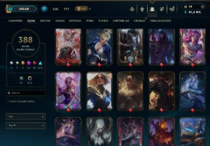 Conta League Of Legends Lvl 668 /// 388 Skins LOL