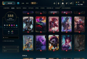 Conta League Of Legends Lvl 668 /// 388 Skins LOL
