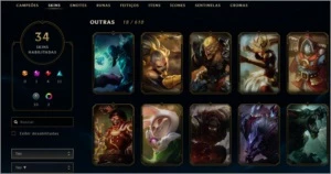 Conta de League of Legends platina 3 season 9 LOL
