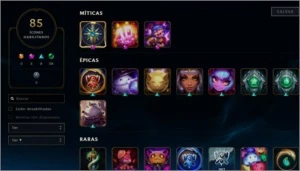 Conta de League of Legends platina 3 season 9 LOL