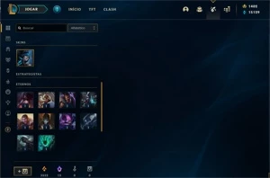 conta league of legends 800 reais em skins BARATO LOL