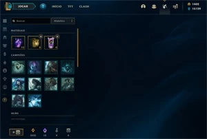 conta league of legends 800 reais em skins BARATO LOL