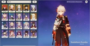 Conta AR50 com Zhongli, Diluc, Kazuha e Jean - Genshin Impact
