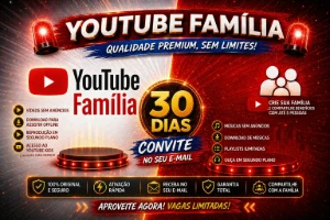 Youtube Família Conta Completa 6 Acessos Sem Anúncios - Assinaturas e Premium
