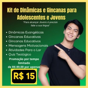 Kit com dinâmicas e gincanas para adolescentes e jovens