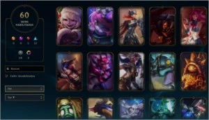 Conta LoL Platina 3 TODOS os champs 60 skins épicas e legado - League of Legends