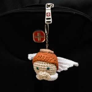 Chaveiro Carinha de Anjo em Amigurumi - Artesanato e Personalizados