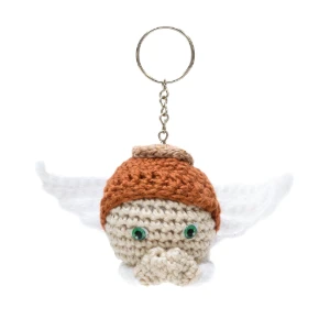 Chaveiro Carinha de Anjo em Amigurumi - Artesanato e Personalizados