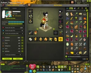 Vendo team 8 contas no DOFUS, server Spiritia, equipadas