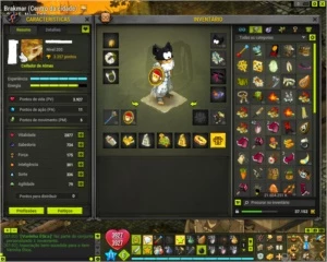 Vendo team 8 contas no DOFUS, server Spiritia, equipadas