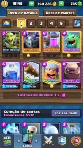 Conta de Clash Royale
