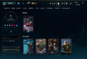 Ferro 4 com 25 Champs e 5 Skins - League of Legends LOL
