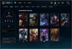 Conta ouro 4 barata com 9 skins e 28 champs - League of Legends LOL