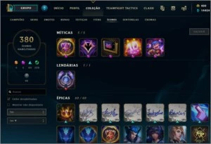 Conta League of Legends, TODAS SKINS disponíveis p/ compra LOL