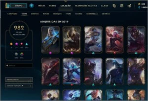 Conta League of Legends, TODAS SKINS disponíveis p/ compra LOL