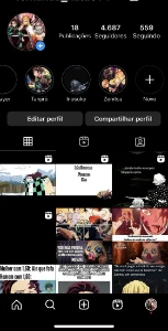 Conta Instagram - Redes Sociais