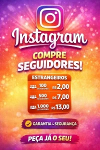 Seguidores Instagram [Mais Barato Do Site] - Redes Sociais
