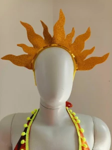 Tiara Sol Carnaval - Artesanato e Personalizados