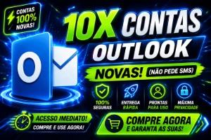 10X Contas Novas De Email Outlook - Sem Sms - Emails