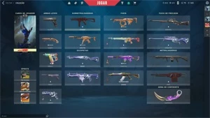 Conta de Valorant com Vandal Sublime e Karambit