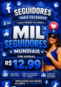 Seguidores Para Facebook Perfil Ou Pagina - Redes Sociais