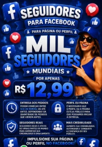 Seguidores Para Facebook Perfil Ou Pagina