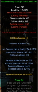 Set Blue Eye Rw Anc + Boots Be Skt Full +15 - Megamu - MU Online