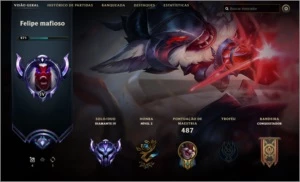 CONTA DIAMOND IV LV 271 MMR ALTO - League of Legends LOL