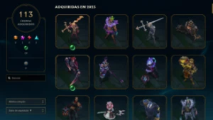 Conta League Of Legends, Platina, Lvl 370, Com 200 Skins LOL