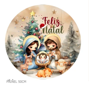 Painel 50 Cm - Feliz Natal - Png - eBooks