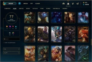 Conta Platina 2 Com Warwick Selvagem e Twitch Medieval Raras - League of Legends LOL