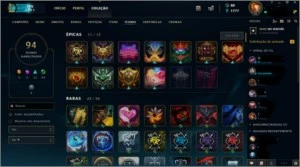 CONTA LOL BARATA BORDA OURO / +80 CHAMPS / SKINS VITORIOSAS - League of Legends