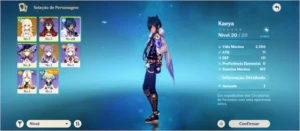 Conta com túmulo do lobo + keqing AR 10 - Genshin Impact