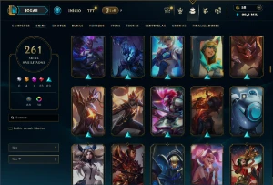 Prata 2 com TODOS os champs e 261 Skins ( MAIN ADC ) - League of Legends LOL