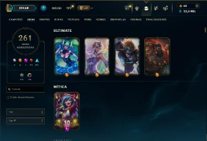 Prata 2 com TODOS os champs e 261 Skins ( MAIN ADC ) - League of Legends LOL