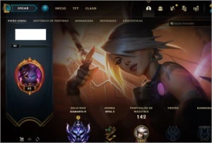 Conta lol diamante 4 S10 com win rate bom - League of Legends