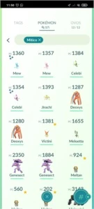 Conta level 43 MEW shiny - Pokémon