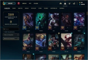 Conta full champs e 76 skins - League of Legends LOL
