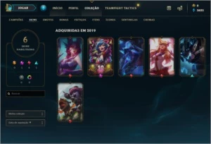 Conta League Of Legends Gold Ótimas skins LOL
