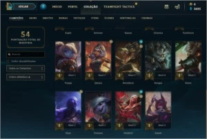 Conta League Of Legends Gold Ótimas skins LOL