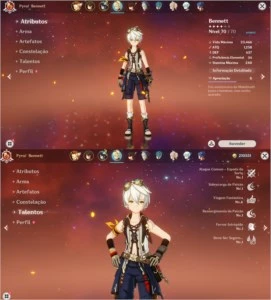CONTA GENSHIN AR.48 | VENTI/KLEE/ZHONGLI | 1 ARMA 5* - Genshin Impact