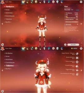 CONTA GENSHIN AR.48 | VENTI/KLEE/ZHONGLI | 1 ARMA 5* - Genshin Impact