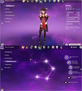 CONTA GENSHIN AR.48 | VENTI/KLEE/ZHONGLI | 1 ARMA 5* - Genshin Impact