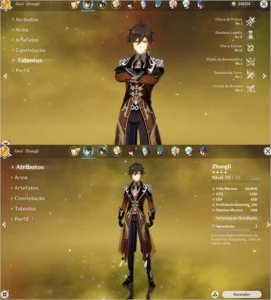 CONTA GENSHIN AR.48 | VENTI/KLEE/ZHONGLI | 1 ARMA 5* - Genshin Impact
