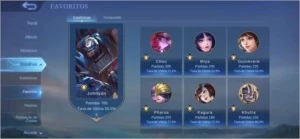 Conta de mobile Legends top