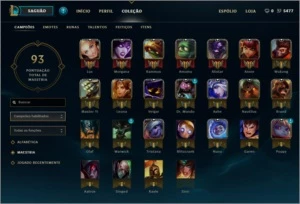 Conta League of Legends PLATINA V nesta season LOL