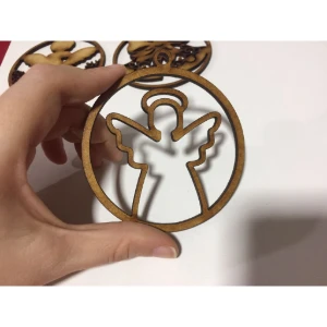 Bolas Natalinas Sortidas em MDF - Kits de 5 ou 10
