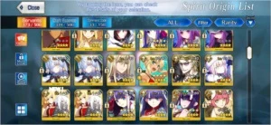 Conta Fate GO 15 SSR e 40+ SR (225 Maça dourada) Lostbelt 3 - Others